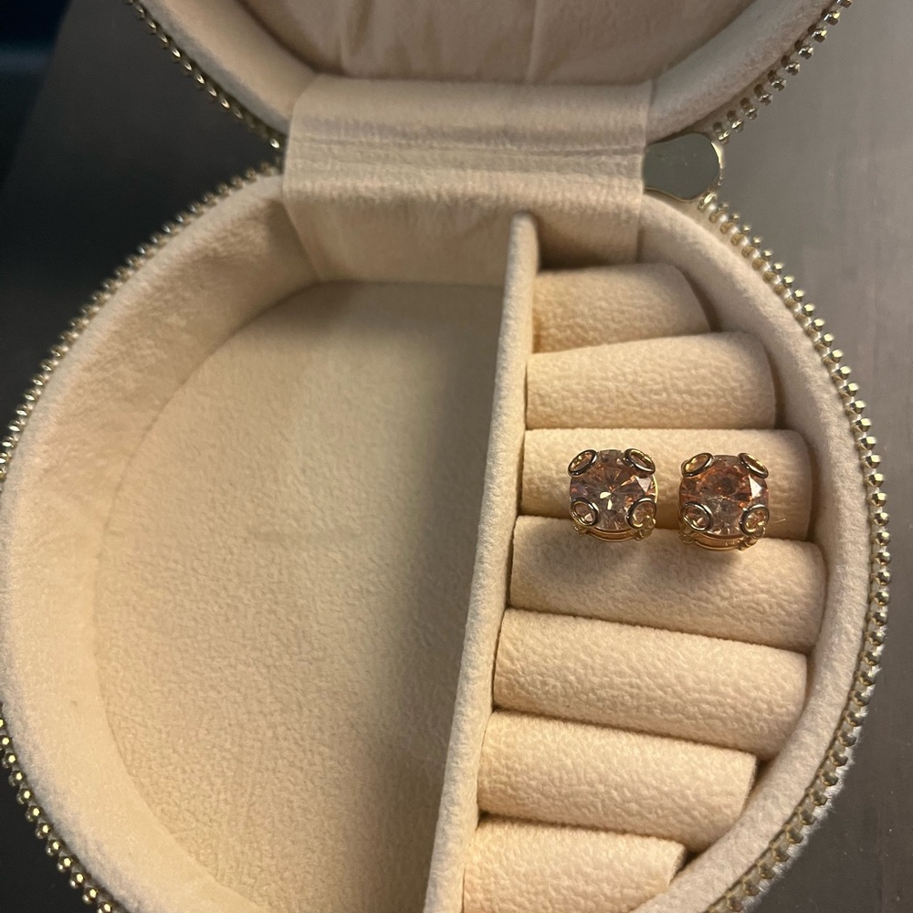 Elegant Rose Gold Stud Earrings